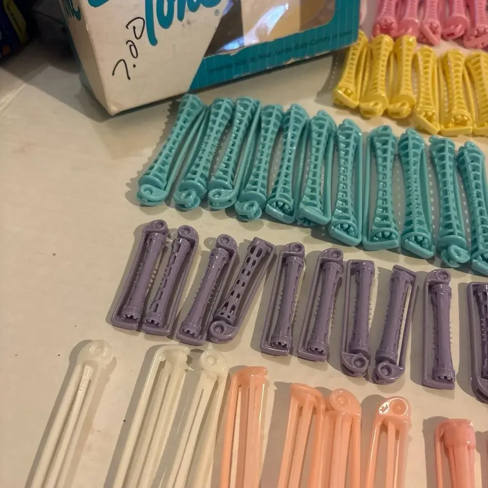 Vintage Toni Smooth N Sleek Home Permanent Wave Kit Curvers Curlers Boxed Lot 74